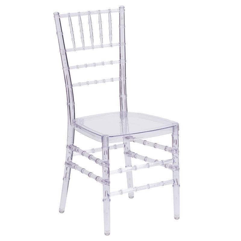 Şeffaf İstiflenebilir Chiavari Plastik Bar Sandalyesi 2li Set - 148302
