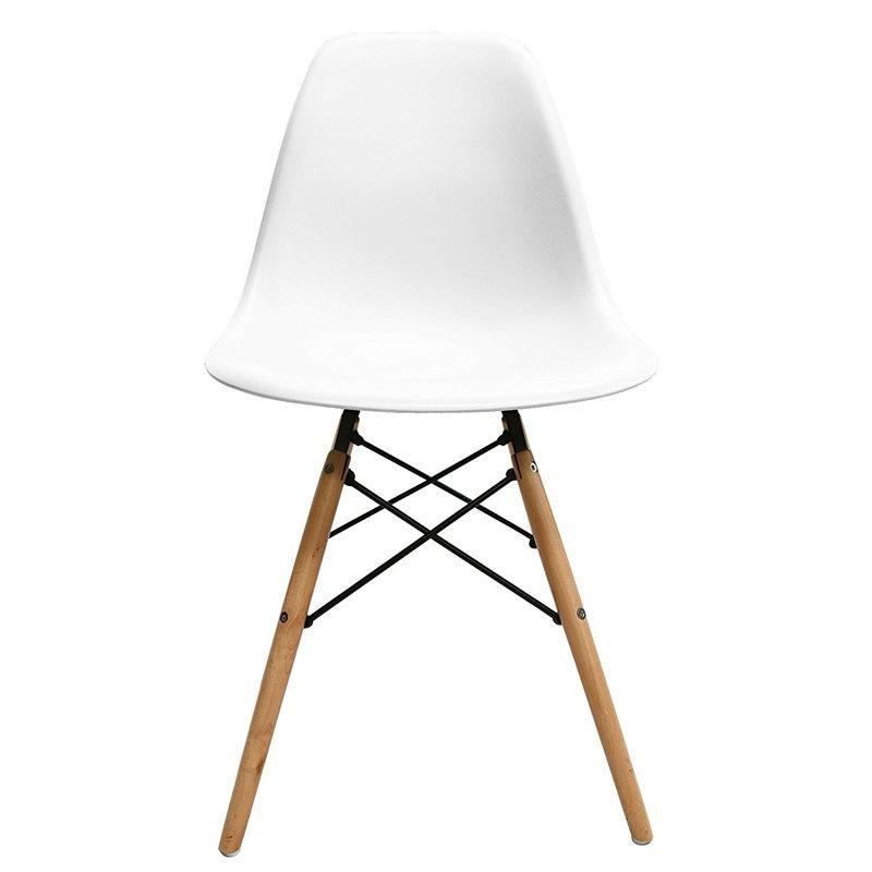 Şeffaf Masif Ahşap Bacaklı İstiflenebilir Sandalye Seti - 83 cm - 146733