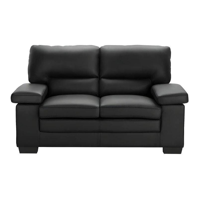 Siyah Bufalo Derisi 2 Kişilik Koltuk - 162 cm - 155167