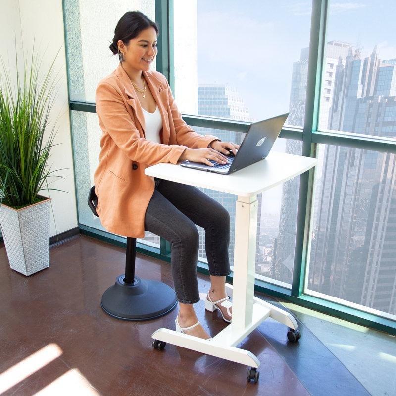 Siyah Kumaş Ergonomik Yüksekliği Ayarlanabilir Bar Tipi Çalışma Sandalyesi - 148683