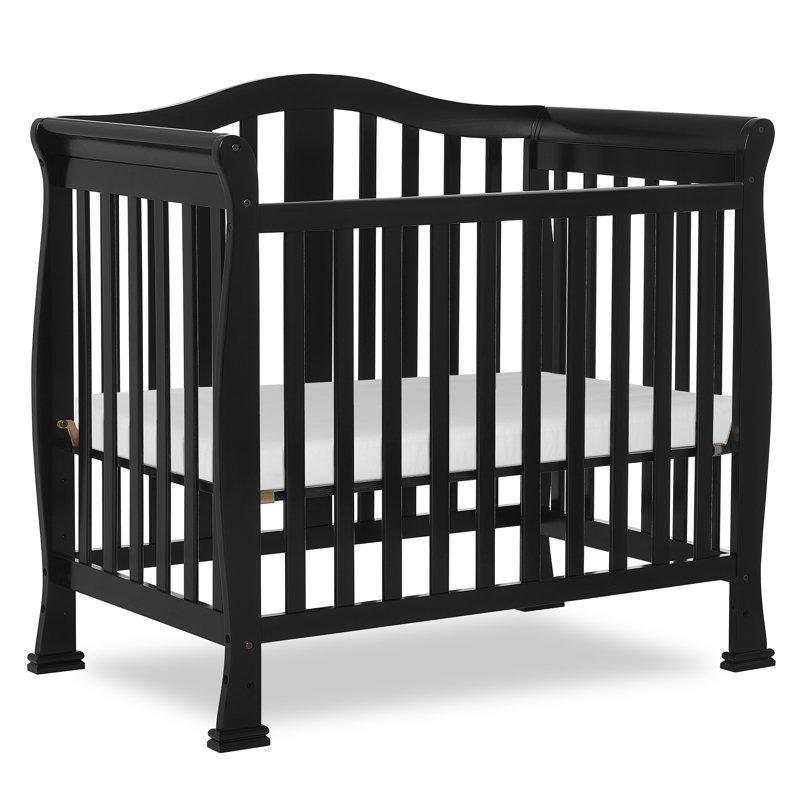 Siyah Masif Çam 4ü 1 Arada Dönüştürülebilir Mini Beşik - 97x61 cm - 162016