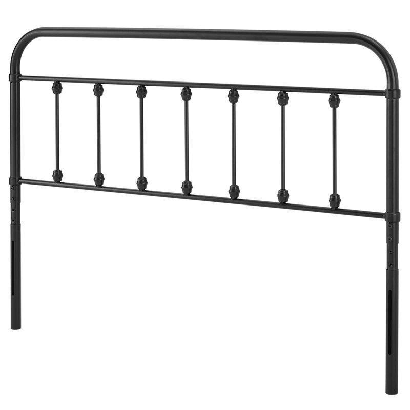 Siyah Metal Ayarlanabilir Çubuklu Yatak Başlığı - 152 cm - 144984