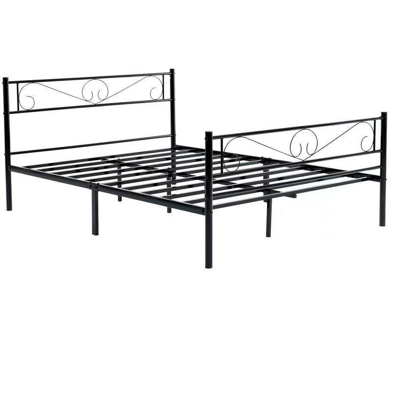 Siyah Metal Başlıklı Baza - 140x190 cm Yatak Uyumlu - 143648