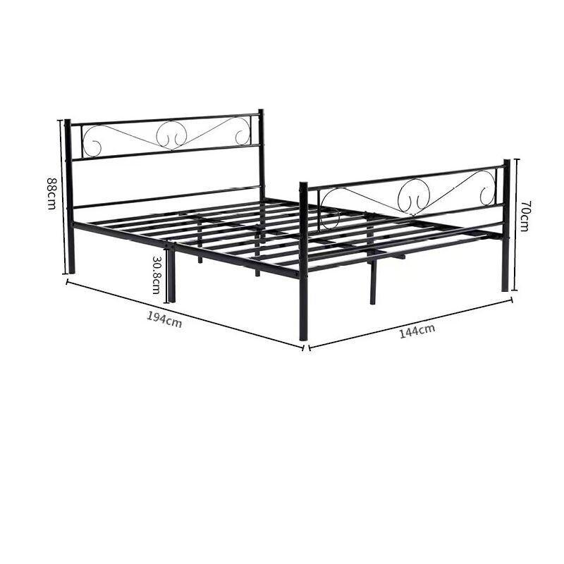 Siyah Metal Başlıklı Baza - 140x190 cm Yatak Uyumlu - 143648