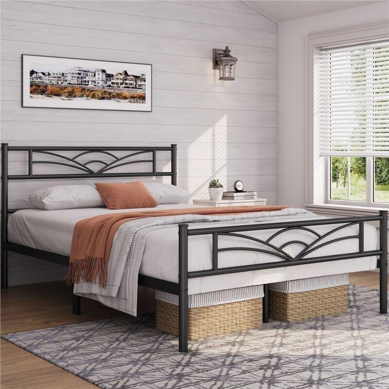 Siyah Metal Minimalist Tasarım Baza - 140x200 cm - 143684