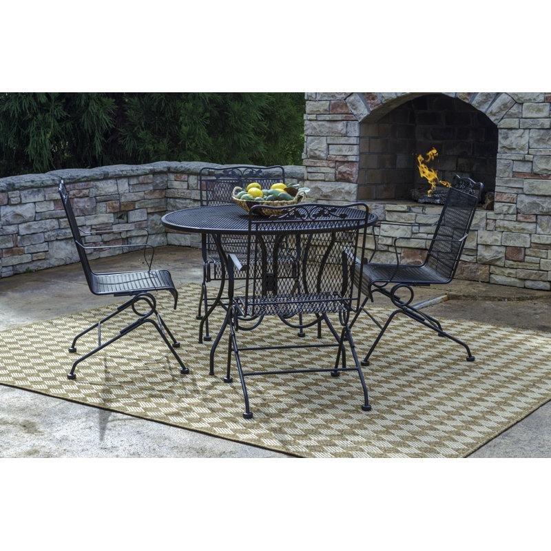 Siyah Metal Sallanan Ferforje Sandalye - 145944