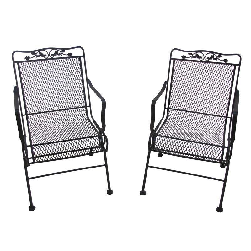 Siyah Metal Sallanan Ferforje Sandalye - 145944