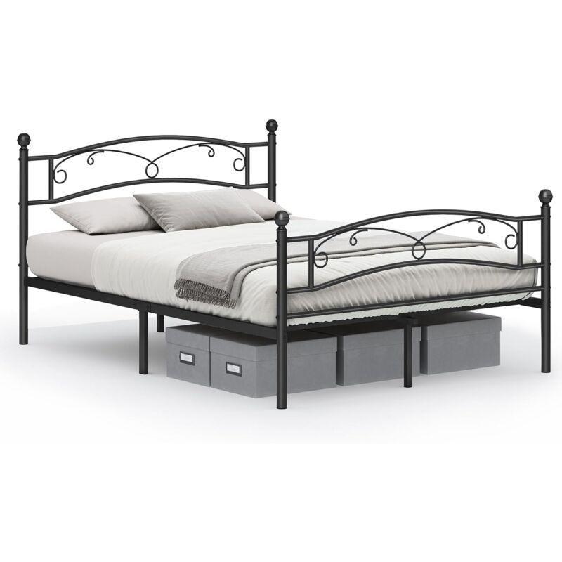 Siyah Metal Zambak Desenli Baza - 140x190 cm - 143669
