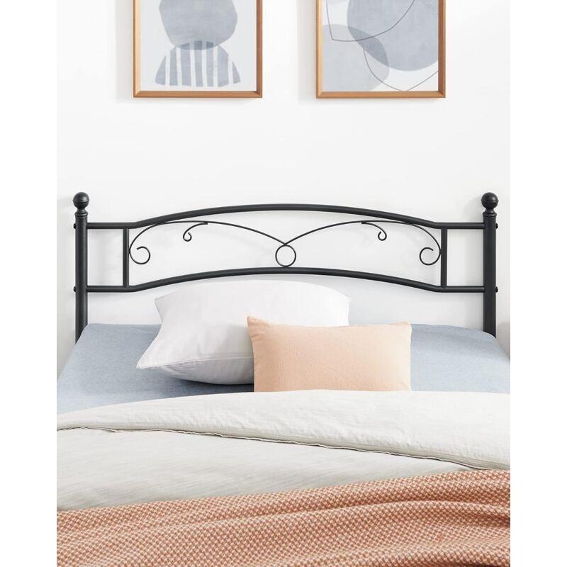 Siyah Metal Zambak Desenli Baza - 140x190 cm - 143669