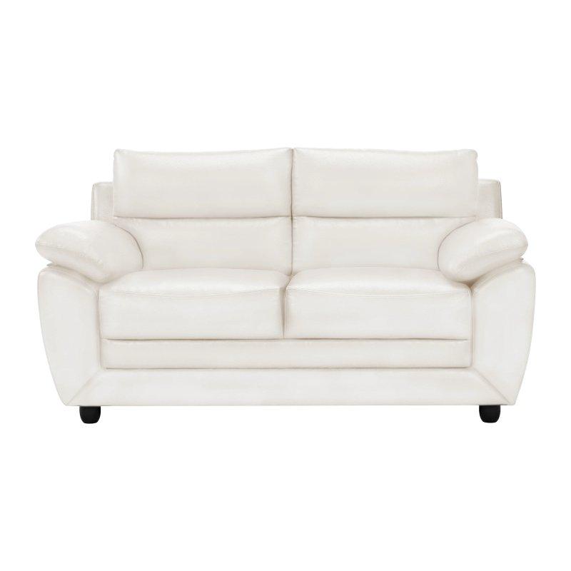 Siyah Suni Deri İki Kişilik Koltuk - 163 cm - 155194