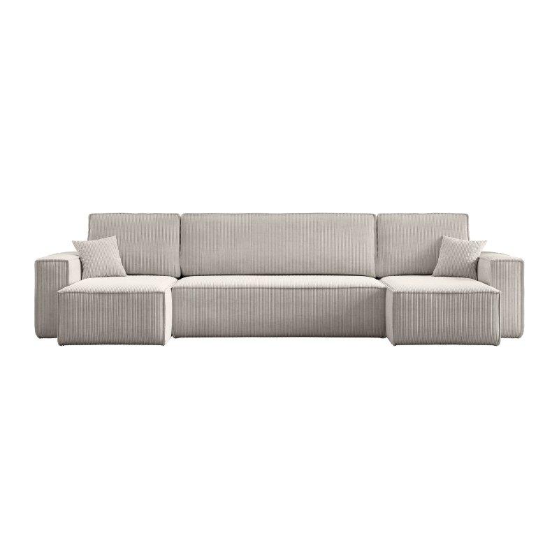 Siyah Yataklı Geniş Saklama Alanlı Üniversal Köşeli U Köşe Koltuk - 312x145 cm - 155620
