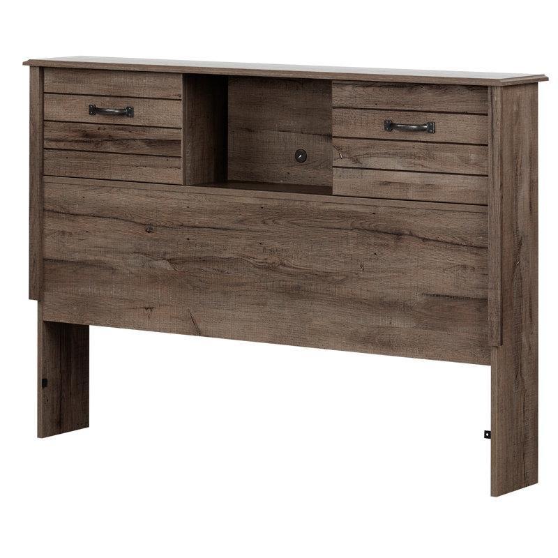 Sonbahar Meşesi Ahşap Kitaplıklı Yatak Başlığı - 110 cm - 144672