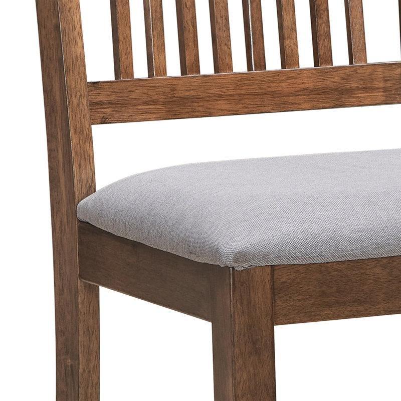 Şönil Döşemeli Çıtalı Sırtlı Masif Ahşap Ceviz Sandalye 6lı Set - 145677