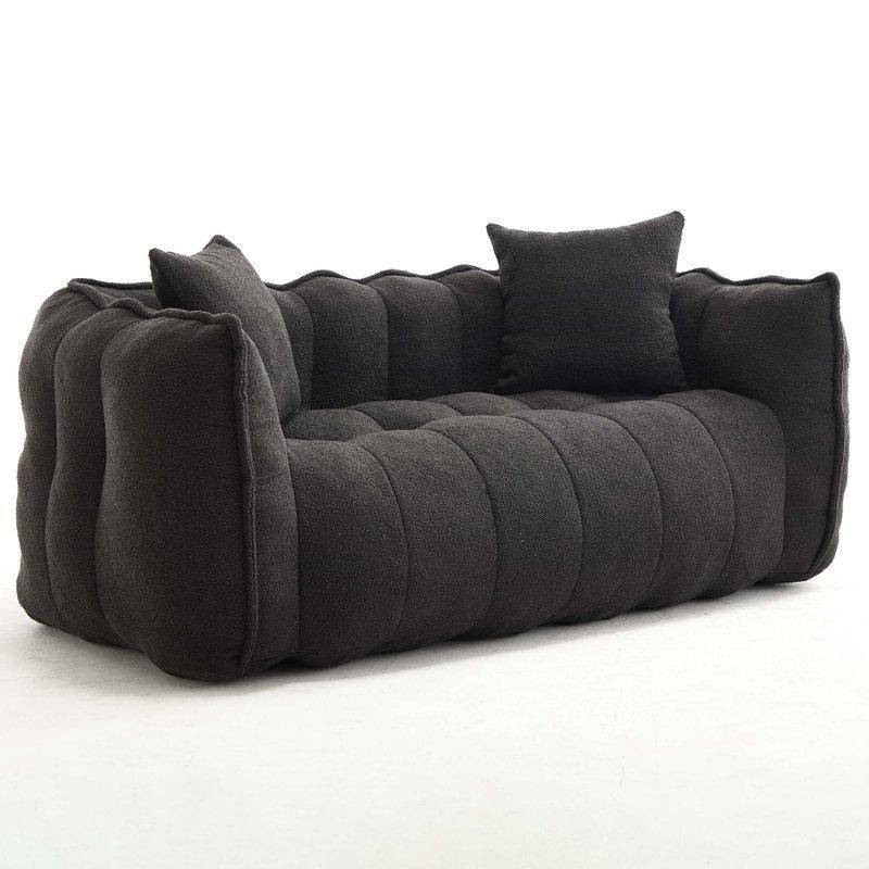 Şönil Kumaş Kapitoneli İkili Puf Koltuk - 168 cm - 157507