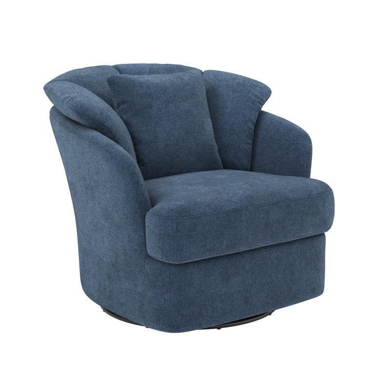 Şönil Kumaş Metal Halkalı Döner Berjer Koltuk - 156259