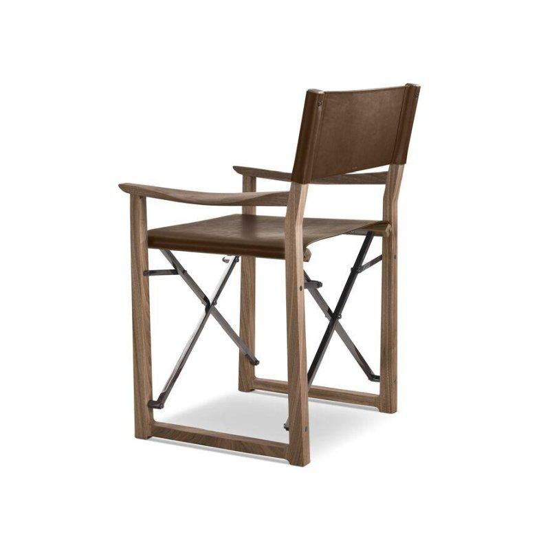 Taba Deri Ahşap Katlanır Yönetmen Sandalyesi - 147213