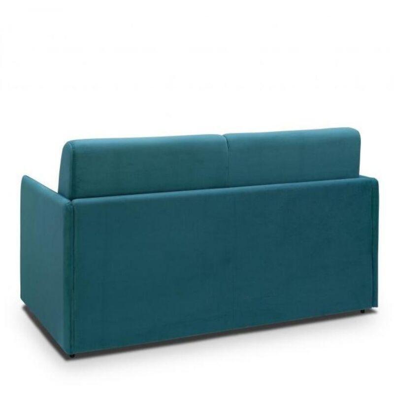 Tavus Kuşu Mavisi Kadife Leke Tutmaz Yataklı 3 Kişilik Koltuk - 170 cm - 152913