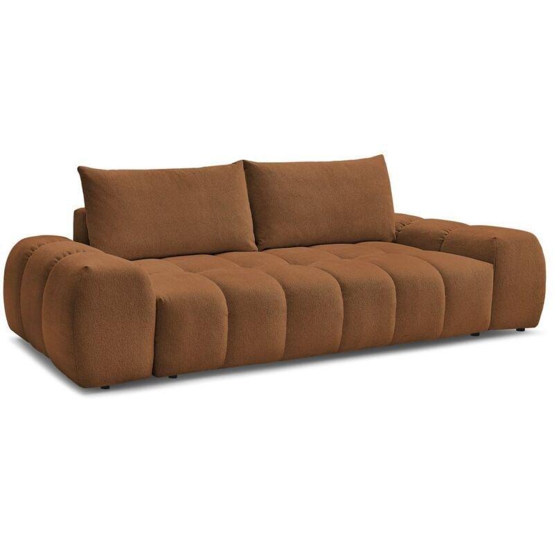 Turuncu Kırçıllı Kumaş 3 Kişilik Sabit Koltuk - 278 cm - 152119