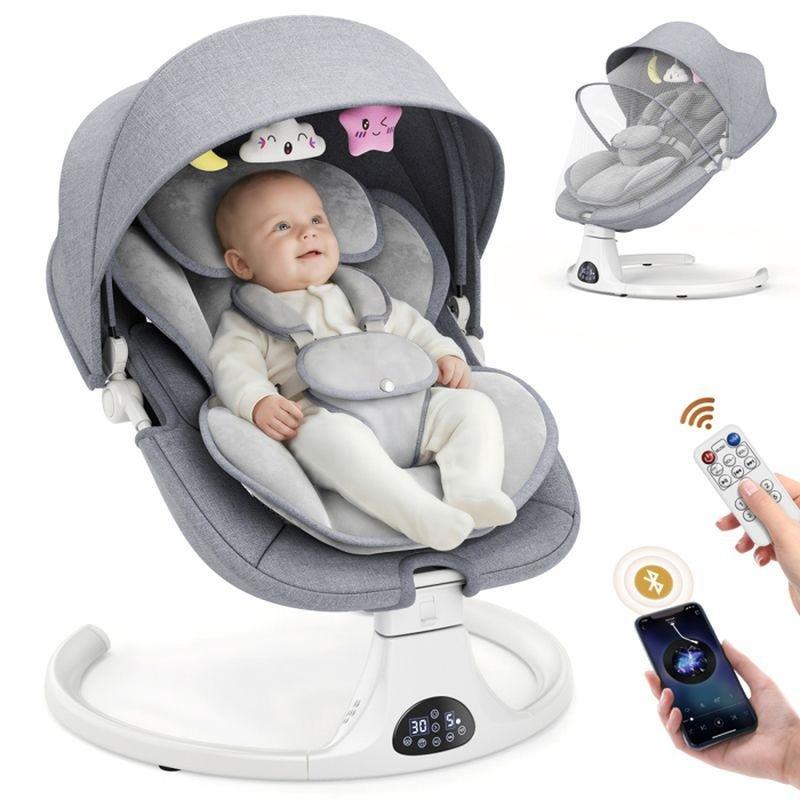 Uzaktan Kumandalı 5 Salınım Kademeli Elektrikli Ana Kucağı Beşik - 162295
