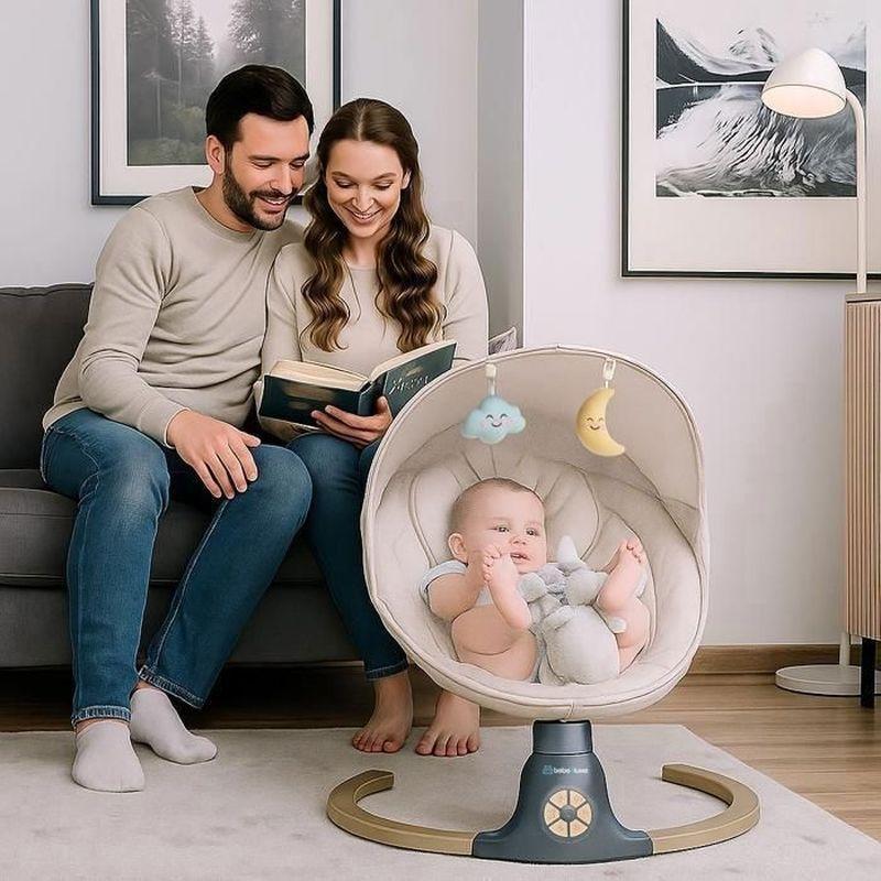 Uzaktan Kumandalı ve Bluetoothlu Elektrikli Müzikli Ana Kucağı Beşik - 9 kga Kadar - 162367