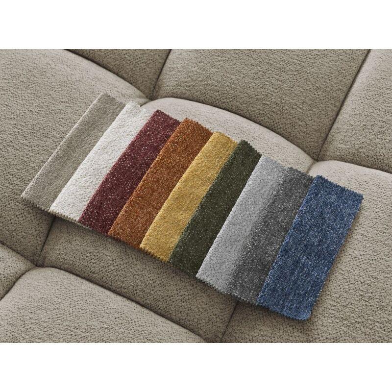 Vizon Kırçıllı Kumaş Yataklı Sandıklı Puflu Sol Köşe Panoramik Koltuk Takımı - 153890