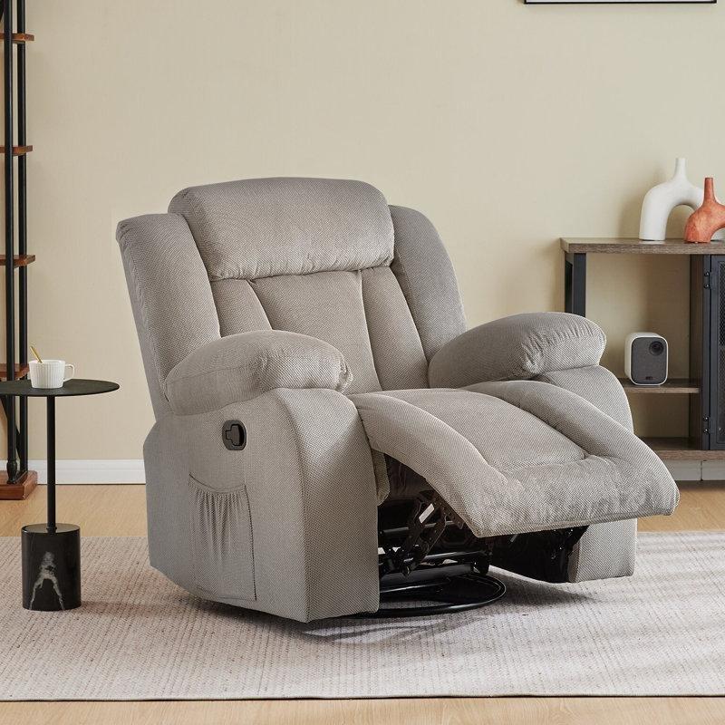 Vizon Masif Ahşap Döner Sallanan Yatma Fonksiyonlu Tv Koltuğu - 95 cm - 156547