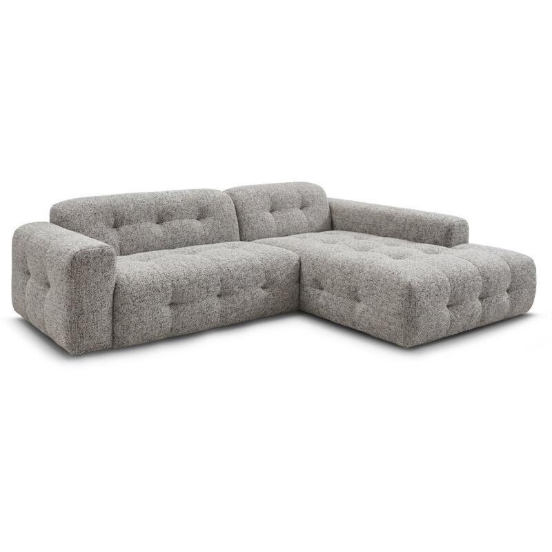 Vizon Melanj Kumaş Sağ Köşe Sabit Koltuk - 232x105 cm - 151988