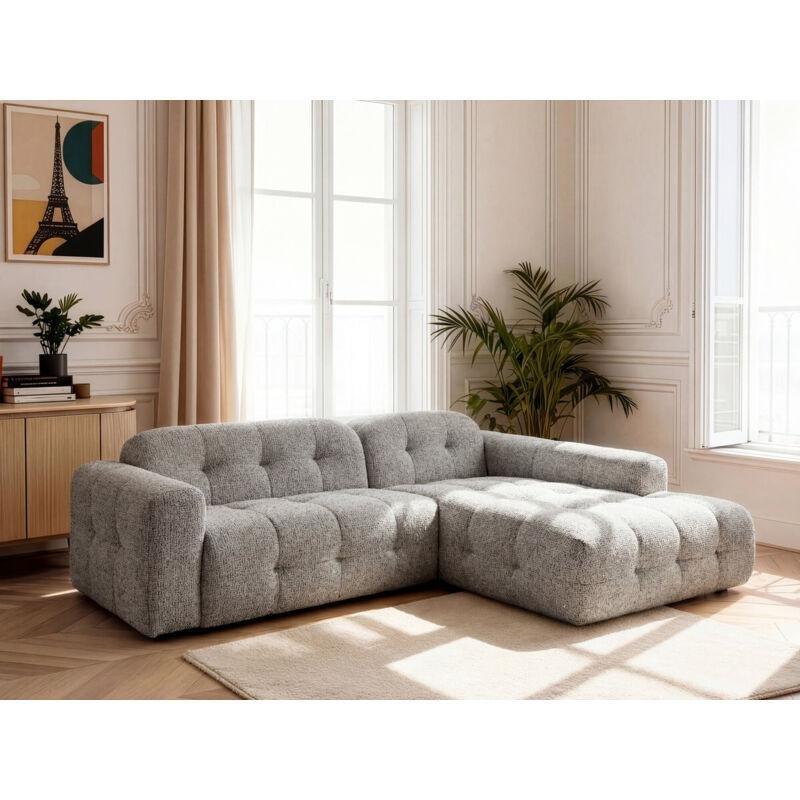 Vizon Melanj Kumaş Sağ Köşe Sabit Koltuk - 232x105 cm - 151988