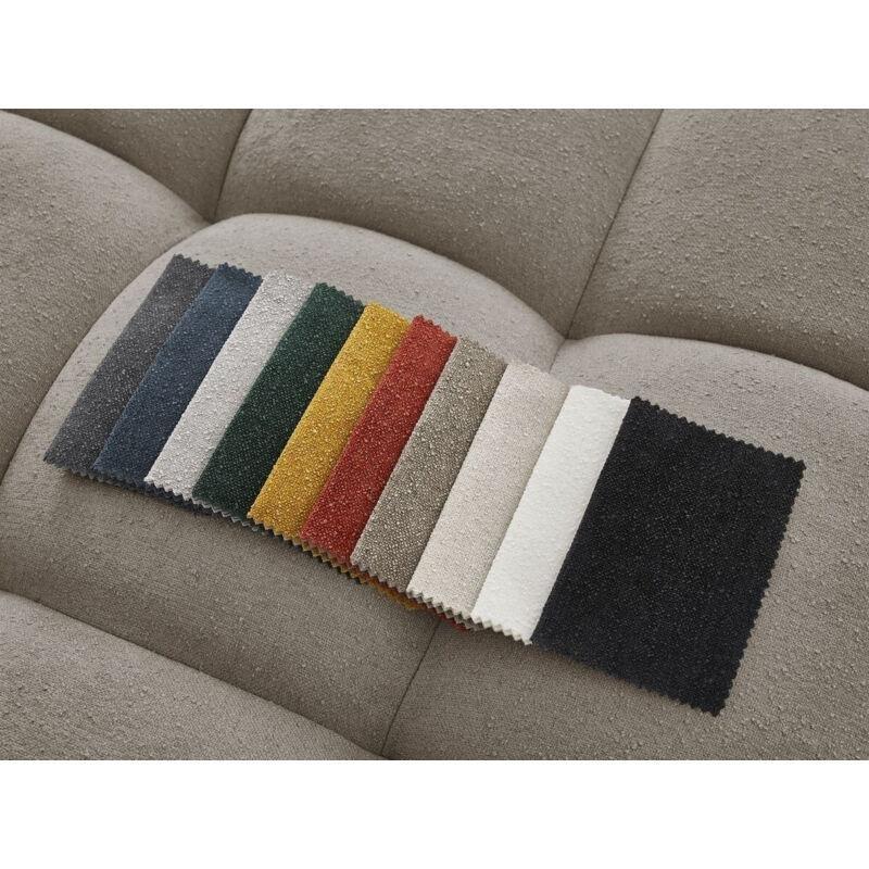 Vizon Rengi Dokulu Kumaş Puflu Yataklı Sol Köşe Koltuk - 352x210 cm - 153184