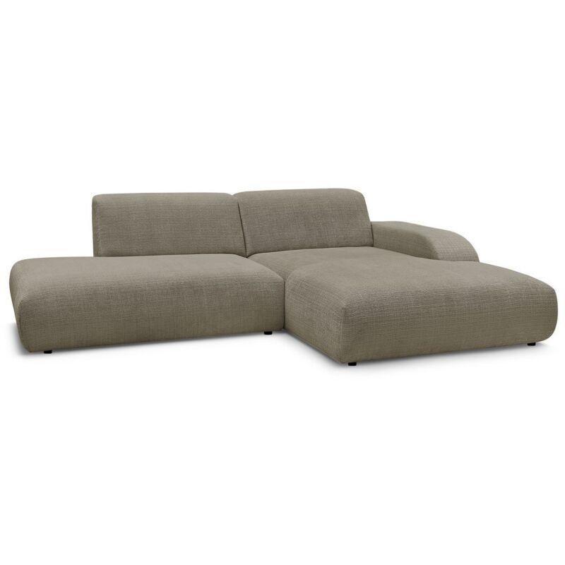 Vizon Rengi Dokulu Kumaş Sabit Sağ Köşe Koltuk - 300x170 cm - 152024