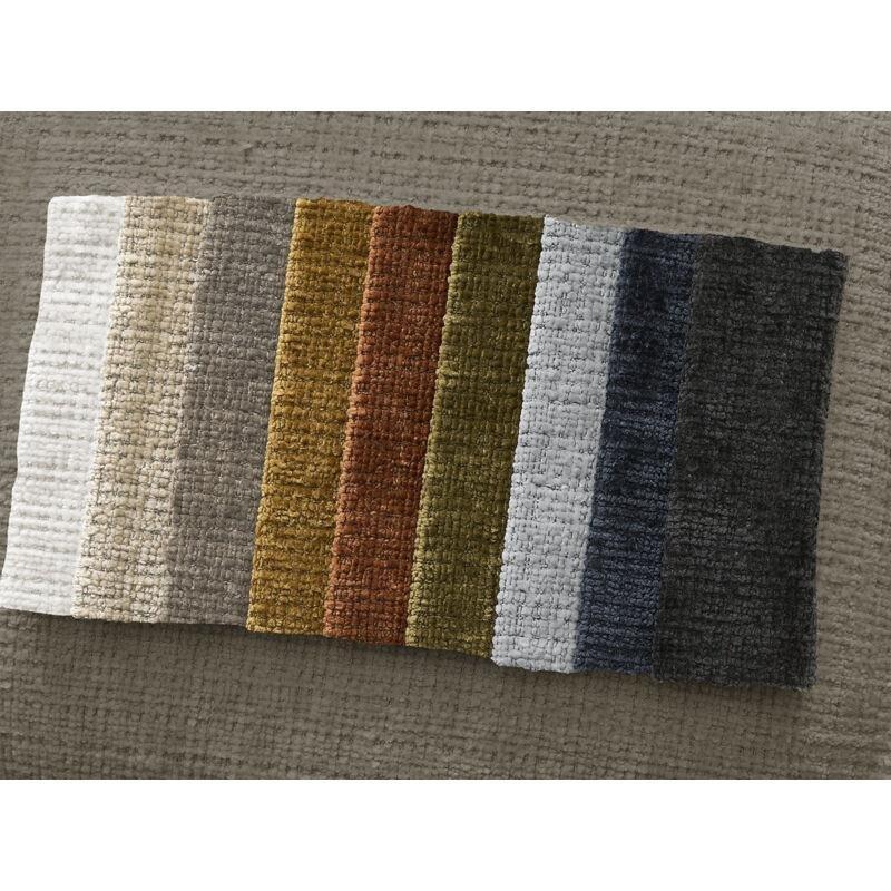 Vizon Rengi Dokulu Kumaş Yataklı Sandıklı Puflu Üçlü Koltuk - 250 cm - 152072