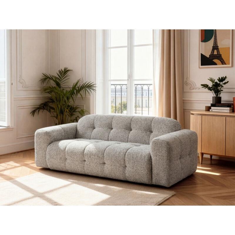Vizon Rengi Kırçıllı Kumaş Takılmaya Dayanıklı 3 Kişilik Koltuk - 232 cm - 152132