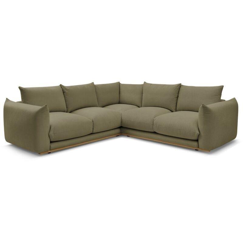 Yeşil Ahşap Yönü Değiştirilebilir Köşe Koltuk - 254x254 cm - 153355