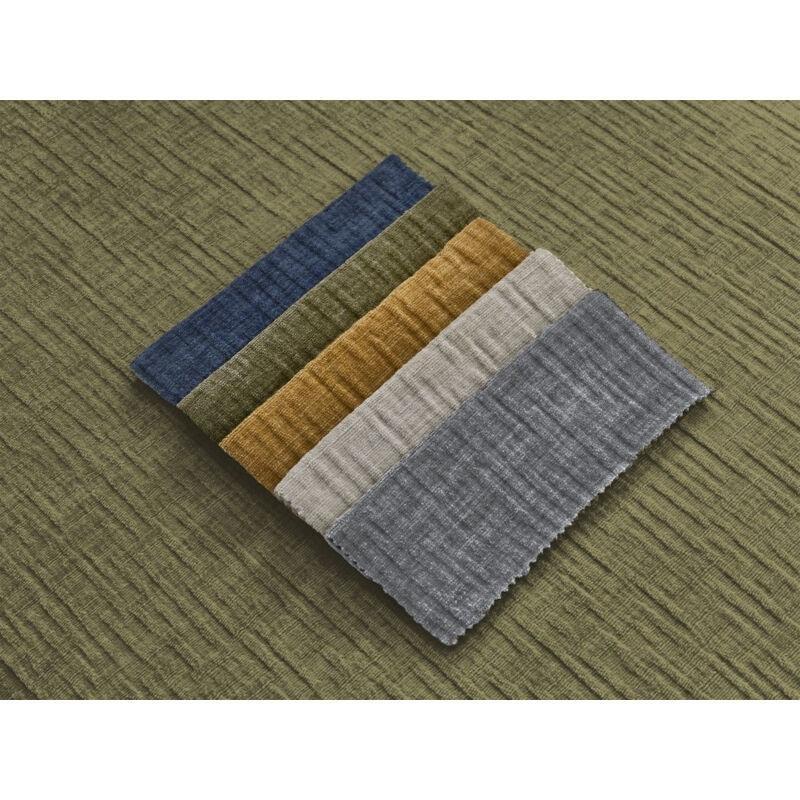 Yeşil Dokulu Kumaş Yataklı Sandıklı Puflu Köşe Koltuk - 244x149 cm - 153054