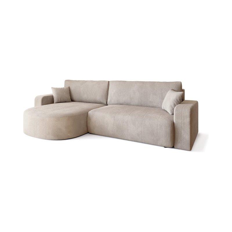 Yeşil Fitilli Kadife Yataklı Köşe Koltuk - 275x170 cm - 156007