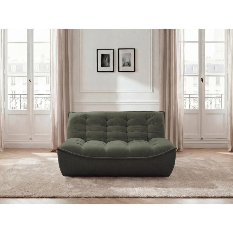 Yeşil Kırçıllı Kumaş Modüler Kolsuz İkili Koltuk - 95x112 cm - 152191