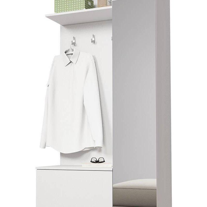 Yeşil Laminat Duvara Monte Portmanto Vestiyer Seti - 90x195x34 cm - 159169