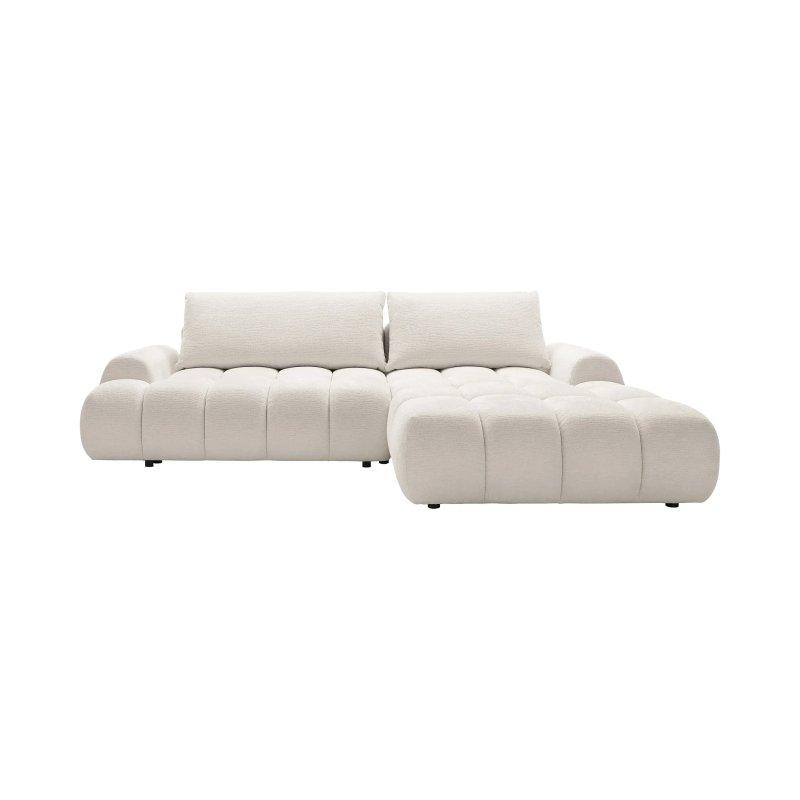 Yeşil Şönil Kumaş Yataklı Saklama Alanlı Kapitoneli Sağ Köşe Koltuk - 280x177 cm - 155983