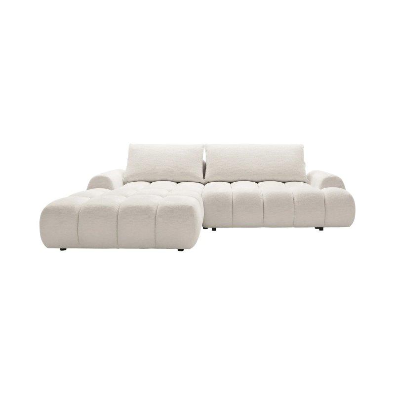 Yeşil Şönil Kumaş Yataklı Sandıklı Kapitoneli Sol Köşe Koltuk - 280x177 cm - 155986