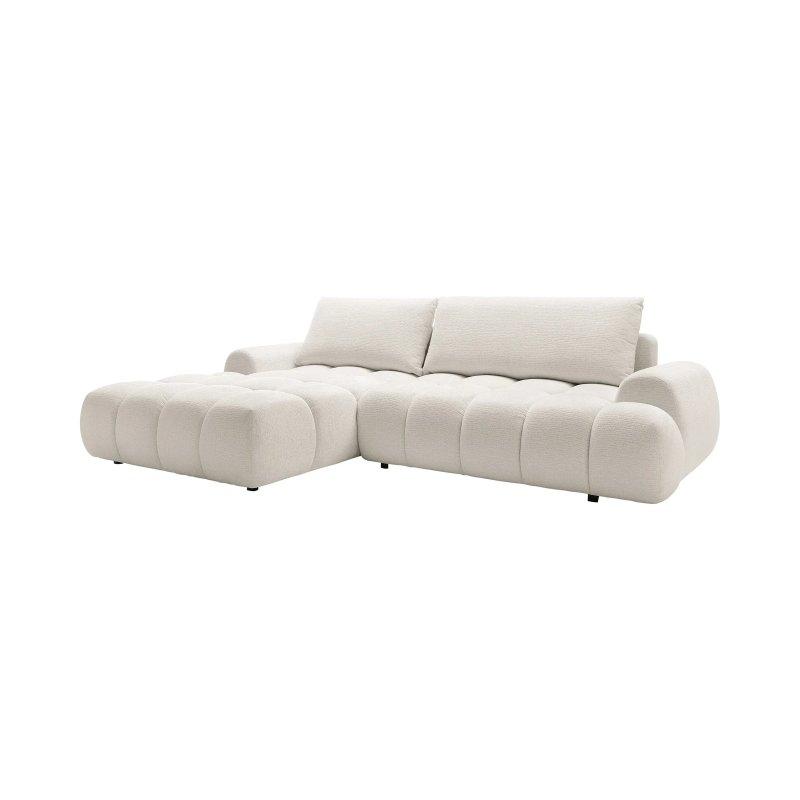 Yeşil Şönil Kumaş Yataklı Sandıklı Kapitoneli Sol Köşe Koltuk - 280x177 cm - 155986