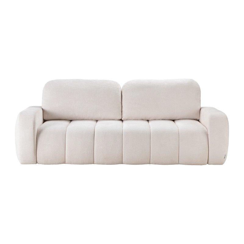 Yeşil Şönil Kumaş Yataklı Sandıklı Kapitoneli Üçlü Koltuk - 256 cm - 156166