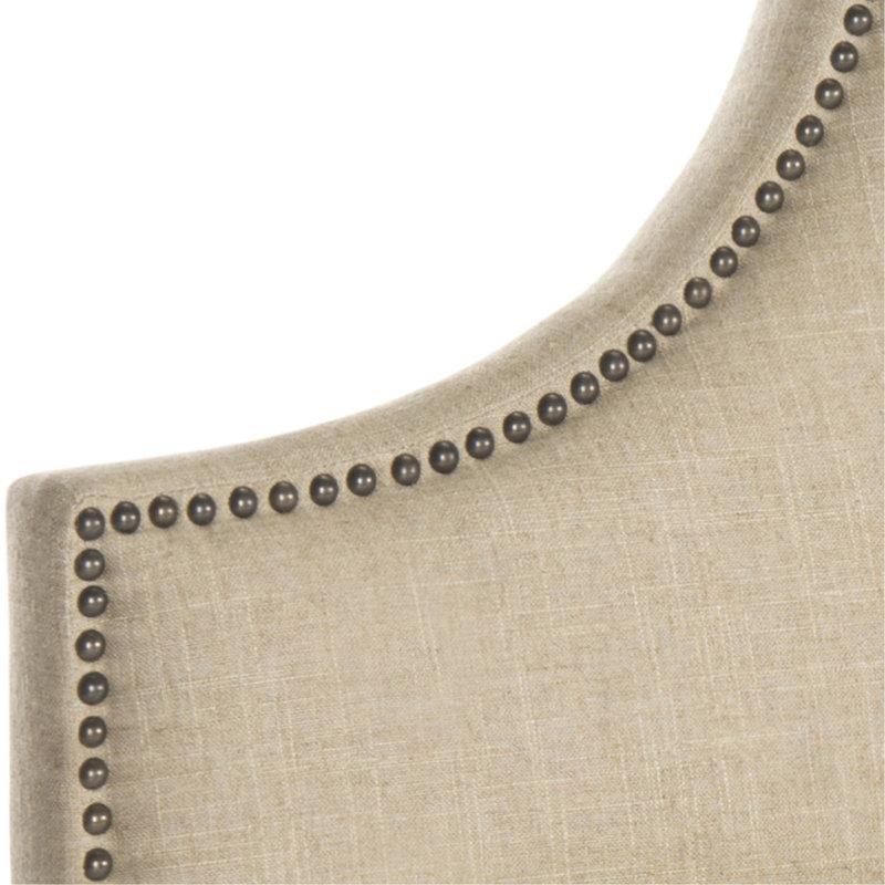 Zımba Detaylı Kavisli Kumaş Yatak Başlığı - 101 cm - 144666