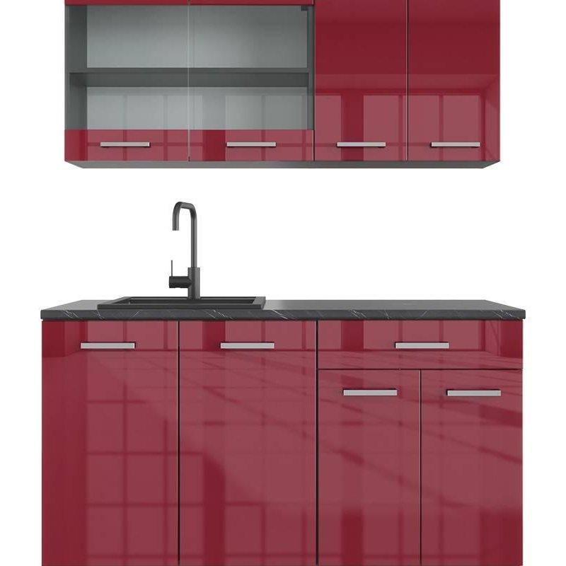 4 Parçalı Dikdörtgen Mini Mutfak - 140 cm - 185237