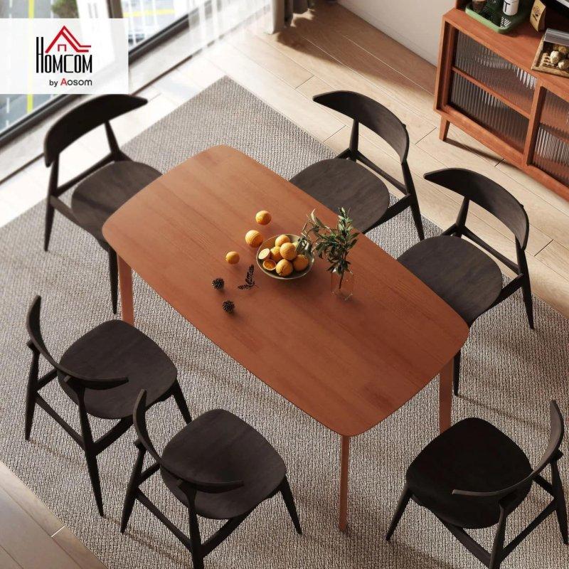 Açık Kahverengi Çam Ağacı Country Tarzı Bohem Yemek Masası - 150x80 cm - 235533