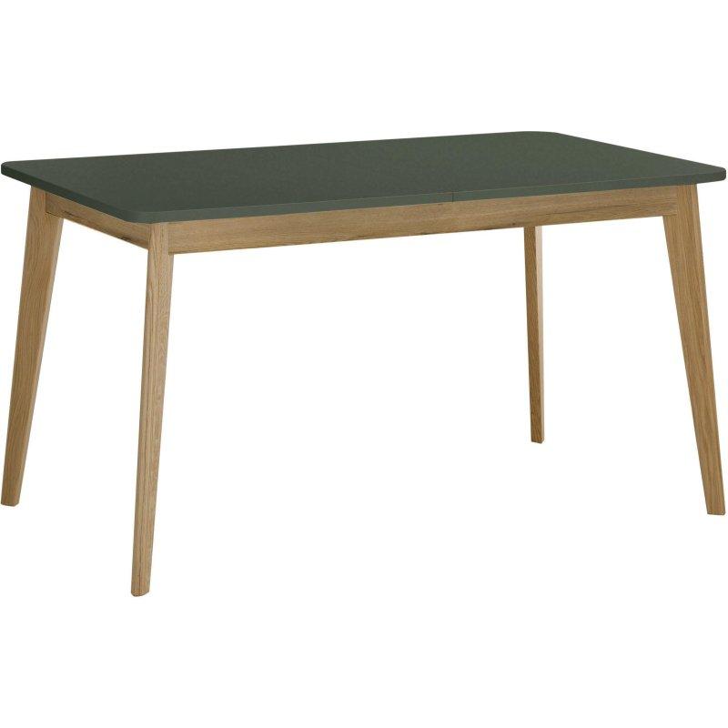 Adaçayı ve Evoke Meşe Rengi Melamin Kaplama Büyüyebilen Ahşap Bohem Yemek Masası - 140-180x80 cm - 235437