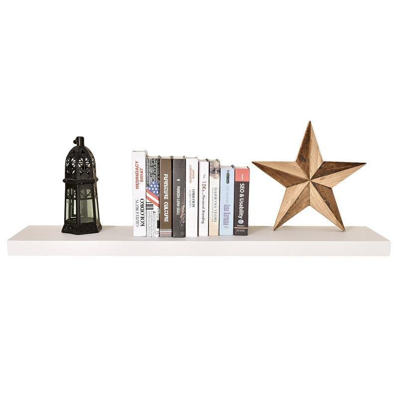 Ahşap Gizli Montajlı Duvar Rafı - 122 cm - 180544