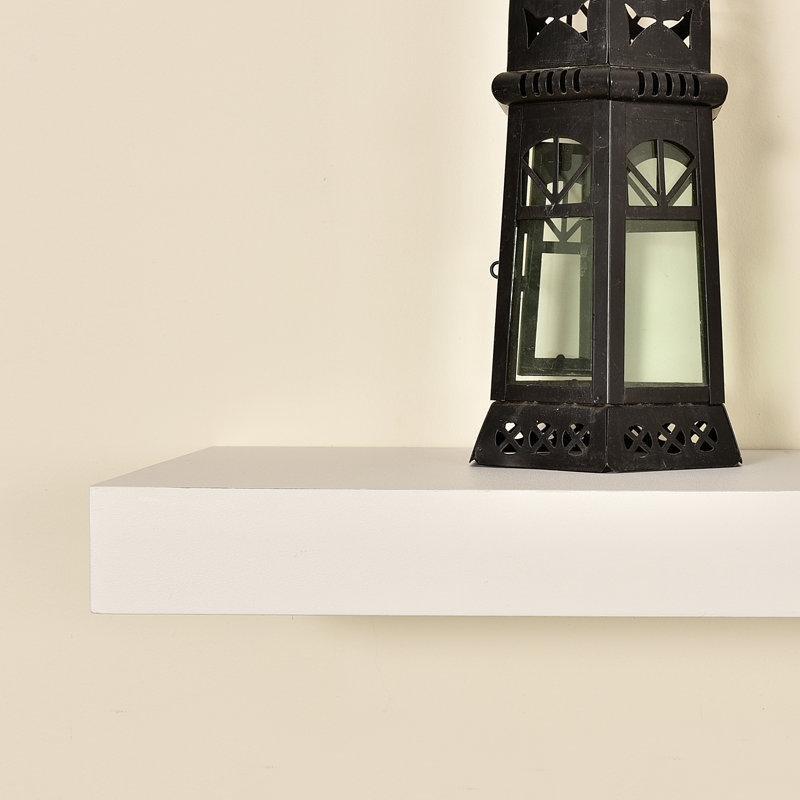 Ahşap Gizli Montajlı Duvar Rafı - 122 cm - 180544