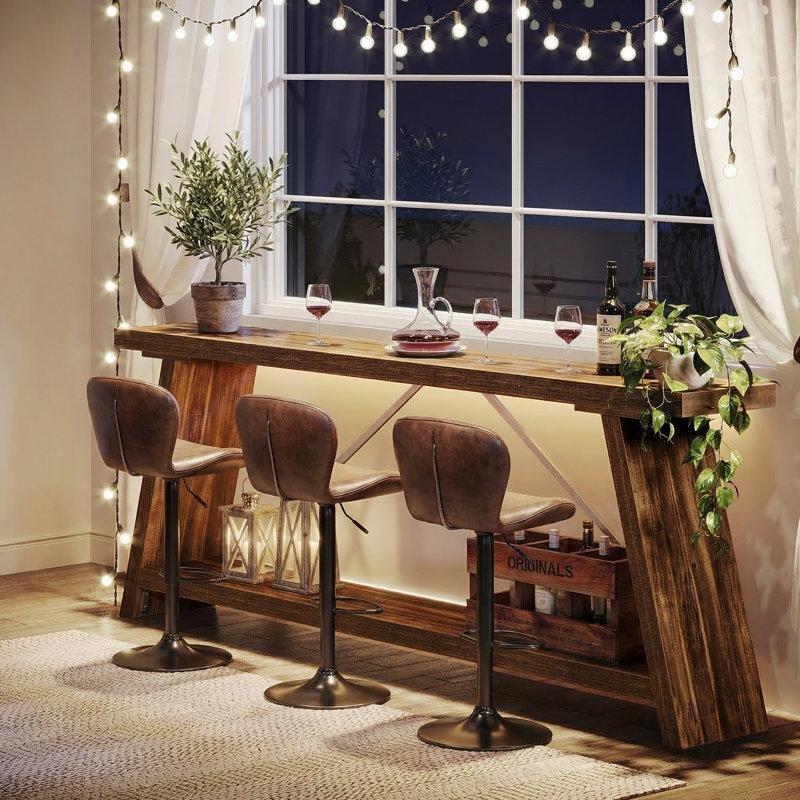 Ahşap İki Raflı Koltuk Arkası Dresuar - 181 cm - 218093