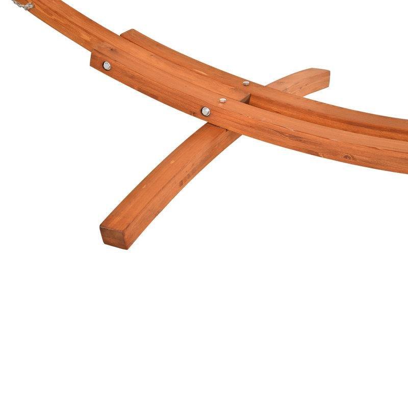 Ahşap Standlı Pamuk Tek Kişilik Ayaklı Hamak - 404 cm - 178473
