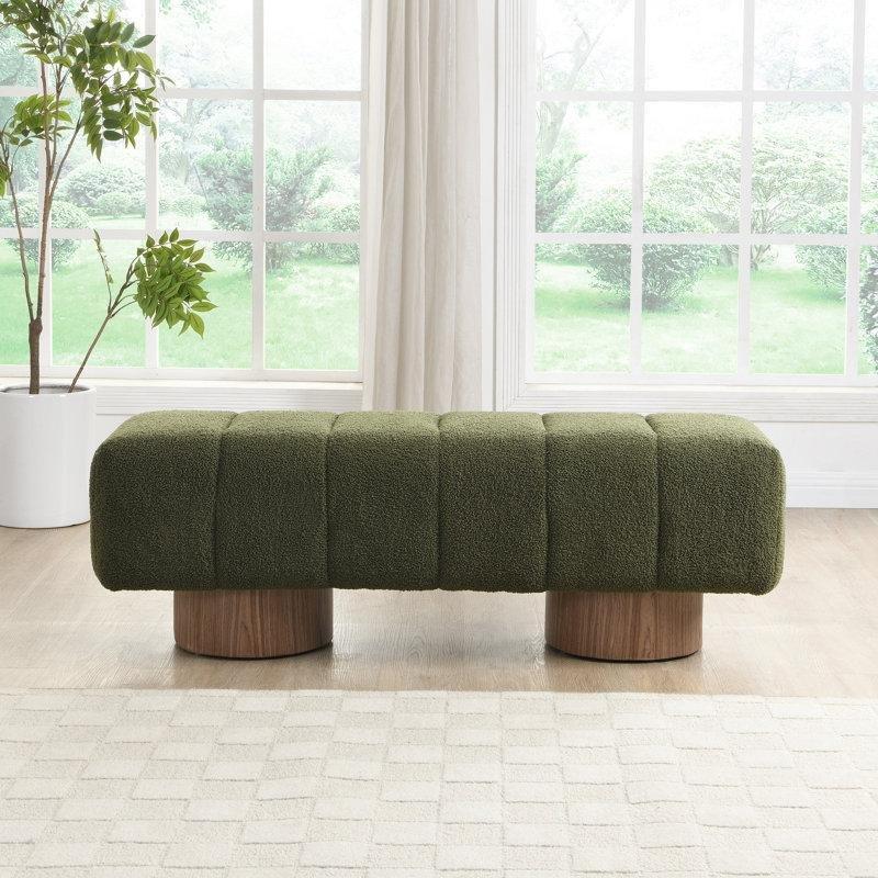 Ahşap Tabanlı Döşemeli Modern Bench Modelleri - 127 cm - 164170